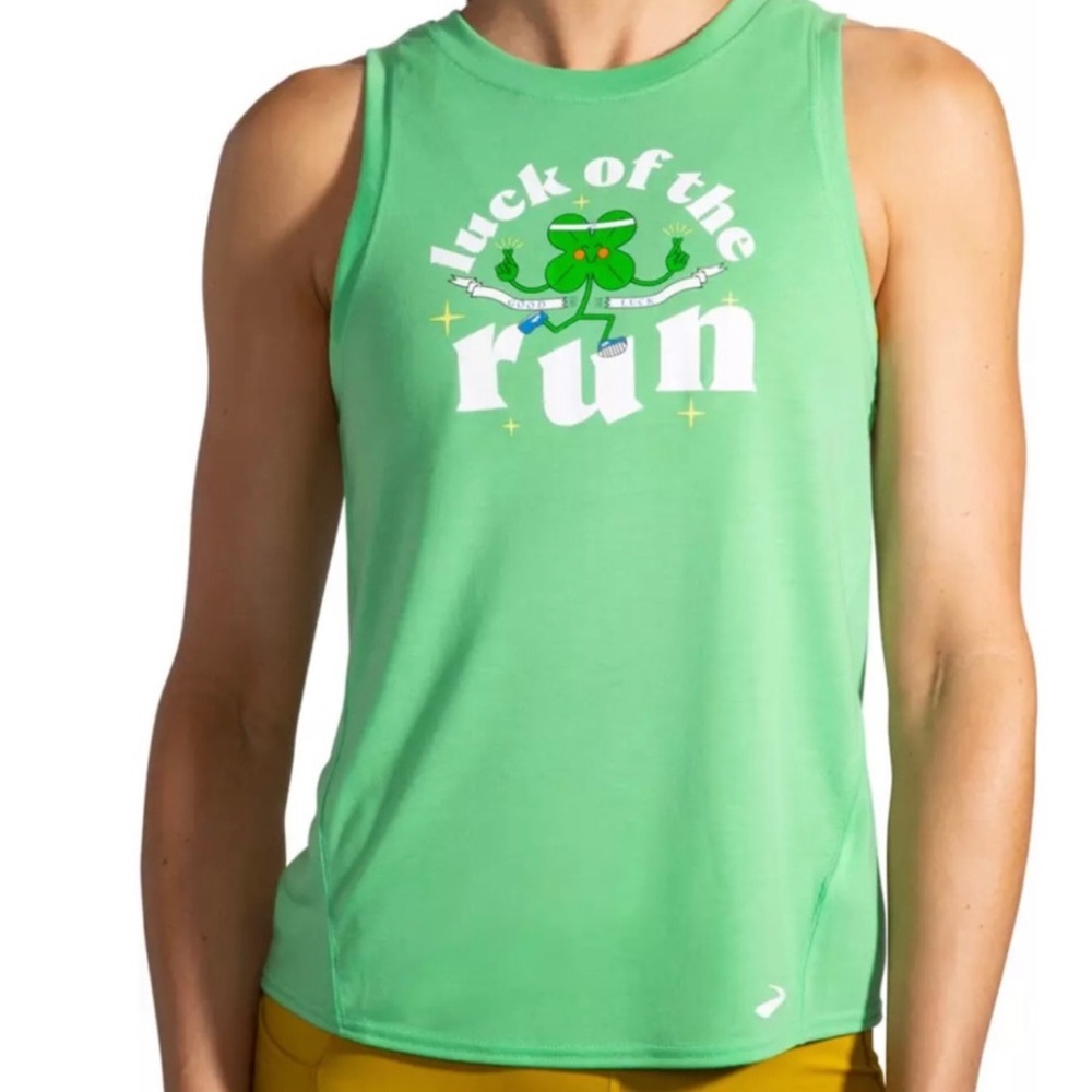 Brooks Women’s Distance Tank Luck of the Run - size small